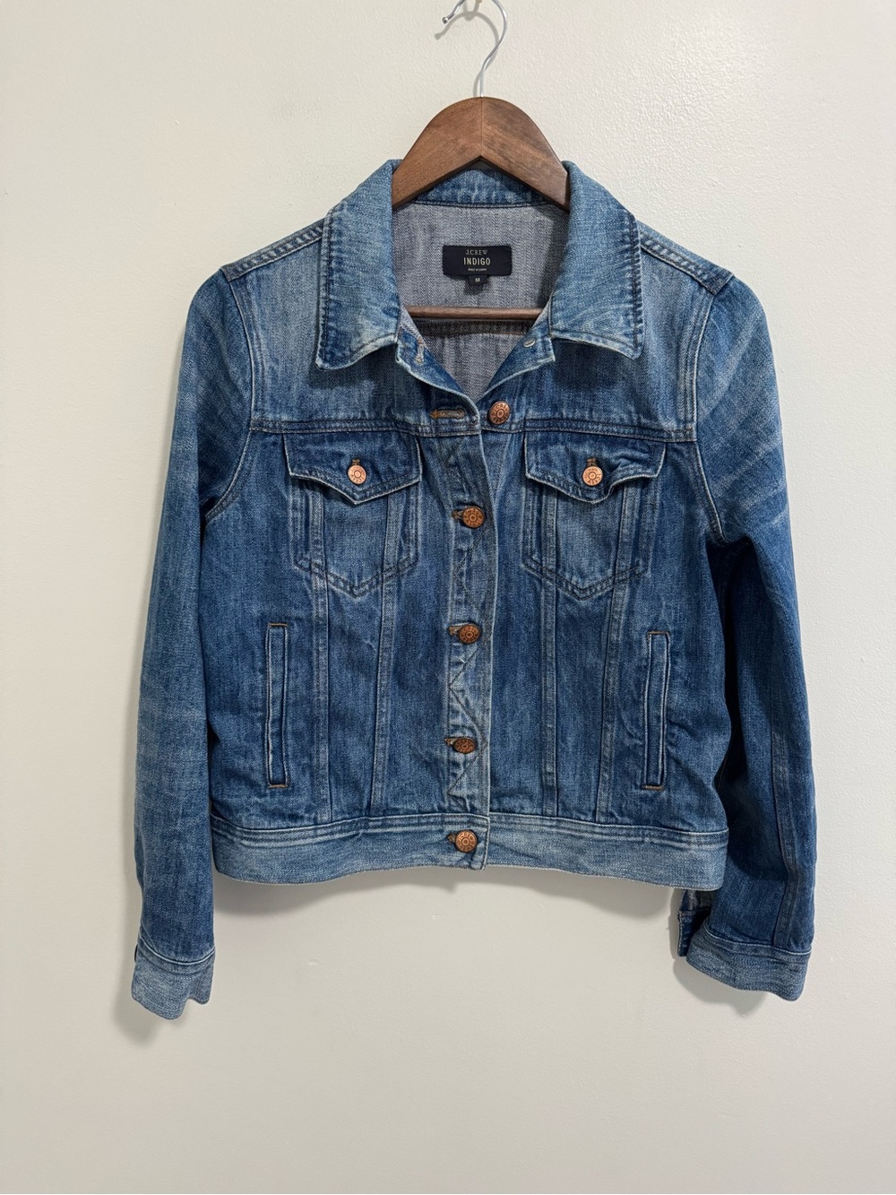 J Crew Indigo Denim Jean Jacket